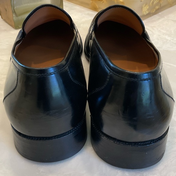 Salvatore Ferragamo Black Calf Leather Loafer Dress Shoe Men’s Sz 12D, Exce Cond - Picture 5 of 16